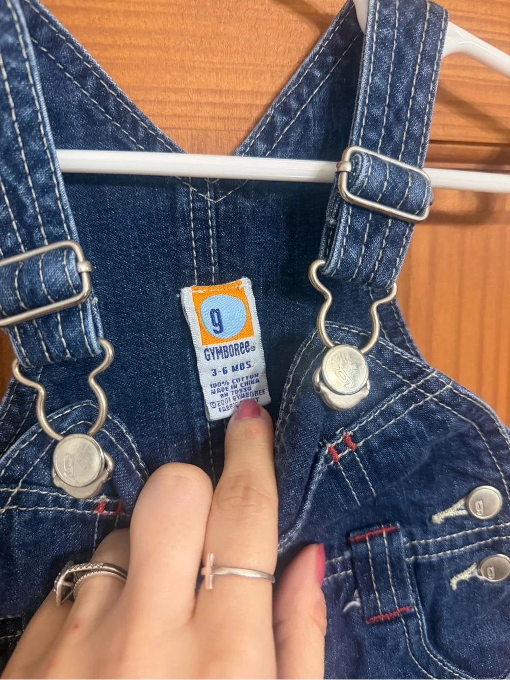 Vintage Gymboree Dark Blue Denim Firetruck Kids Overalls